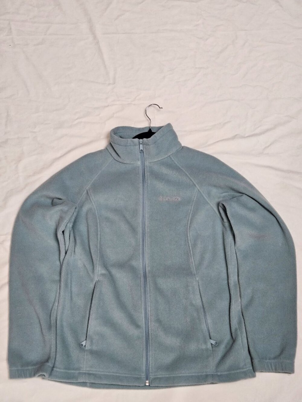 Columbia Benton Springs Full-Zip Fleece Jacket Light Blue - Size Large
